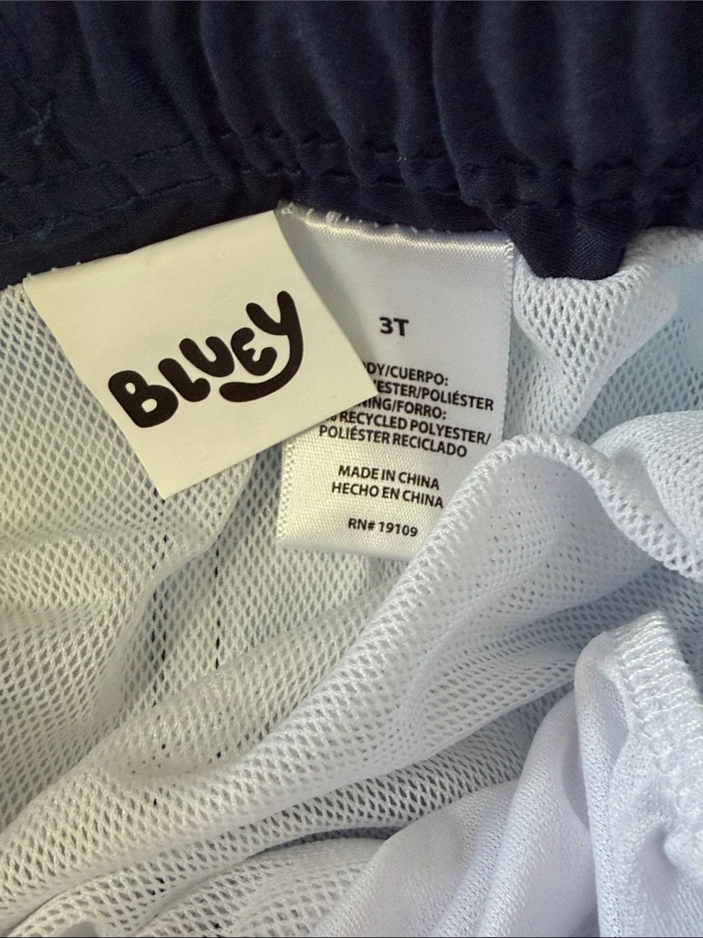 NWT Toddler Boys Bluey Lined Swim Shorts - 3T